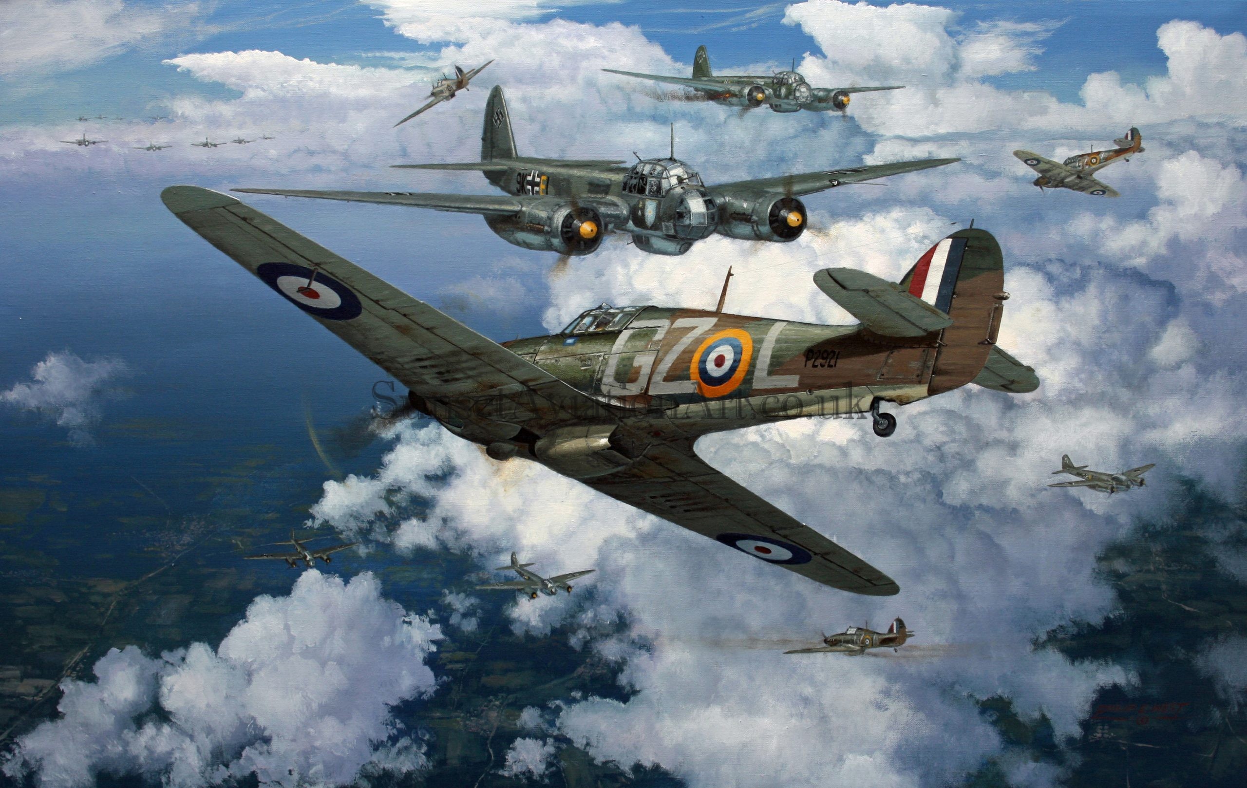 Birthday Card Hawker Hurricane Force Raf Battle Of Britain