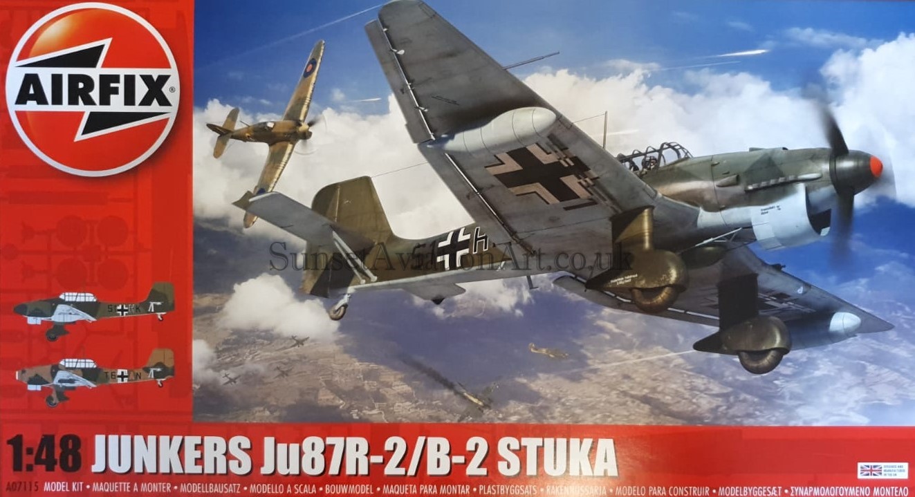 Junkers Ju87R 2B-Stuka A07115 Airfix - Sunset Aviation Art