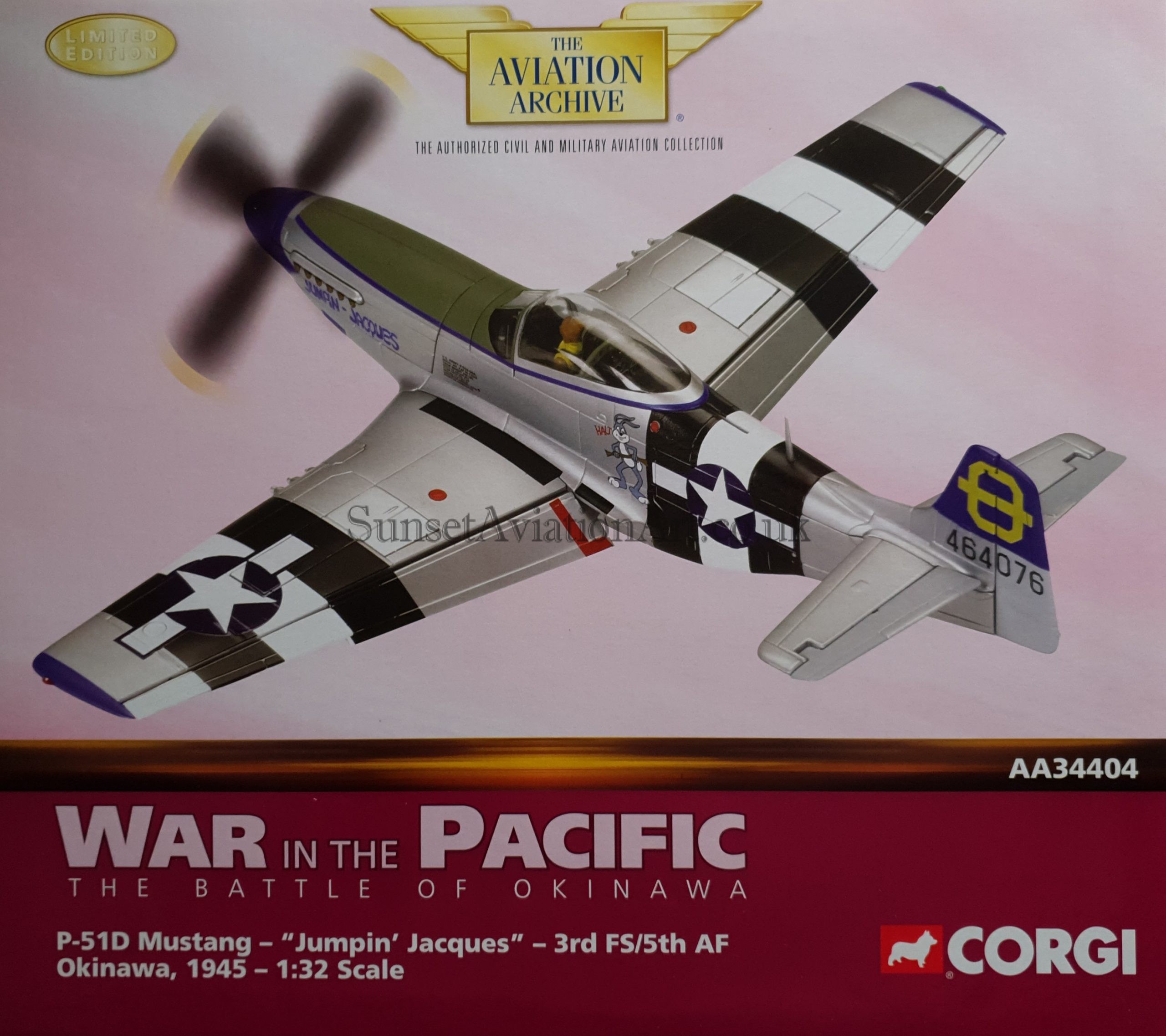 P-51D Mustang Jumpin Jacques Corgi AA34404