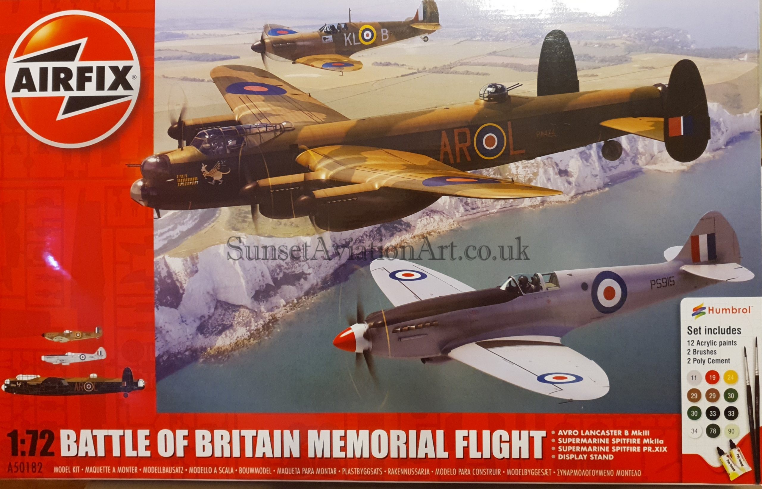 Airfix A50182 Battle Of Britain Memorial Flight. Lancaster B Mk III